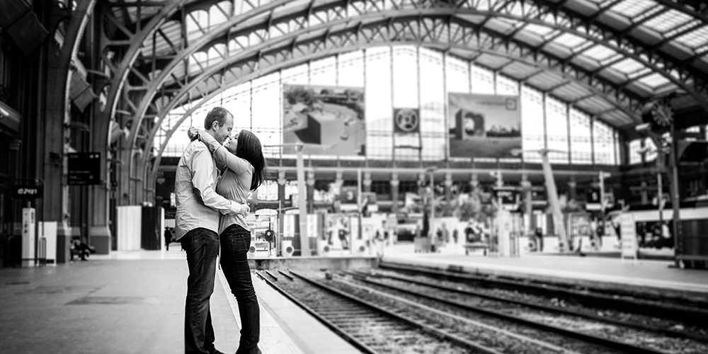 engagement photographe lille gare nord